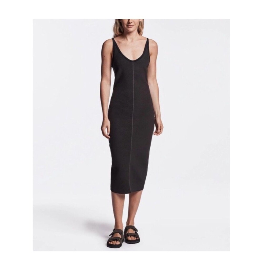 James Perse Chevron Rib Cami Tank bodicon Dress Size 2/ US M